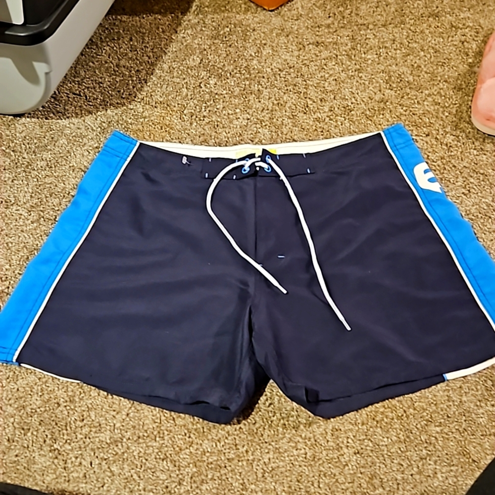 OP swim board shorts two tone blue women's Sz L ✨️5/$30